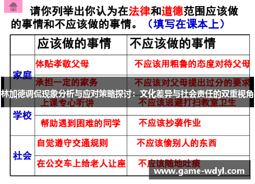 林加德调侃现象分析与应对策略探讨:文化差异与社会责任的双重视角 林加德调侃现象分析与应对策略探讨:文化差异与社会责任的双重视角